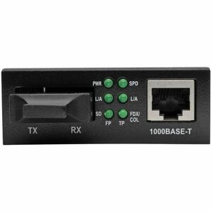 Eaton Tripp Lite Series Gigabit Multimode Fiber to Ethernet Media Converter, 10/100/1000 SC, International Power Supply, 1
