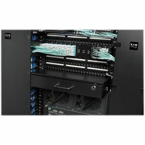 Eaton Tripp Lite Series SmartRack 2U Locking Rack-Mount Storage Drawer - 19? 2U Wide Rack-mountable - Black Powder Coat - 