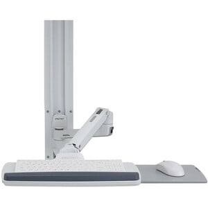 Ergotron Wall Mount Track for Keyboard, LCD Monitor, Mouse - White - 1 Display(s) Supported - 32" Screen Support - 30 lb L
