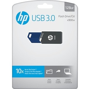 HP 128GB X900W USB 3.0 Flash Drive - 128 GB - USB 3.0 - 2 Year Warranty