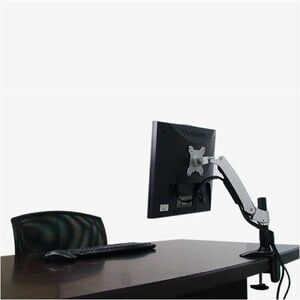 Amer Mounts AMR1AC Mounting Arm for Flat Panel Display, Monitor, LCD Display - White - TAA Compliant - Height Adjustable -