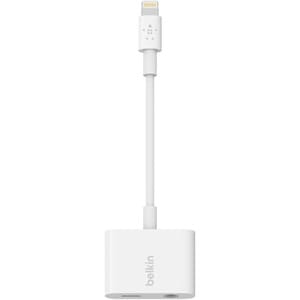 Belkin Rockstar Lightning/Mini-phone Audio/Power/Data Transfer Cable - 1 Each - Cable for Headphone, Speaker, Microphone, 