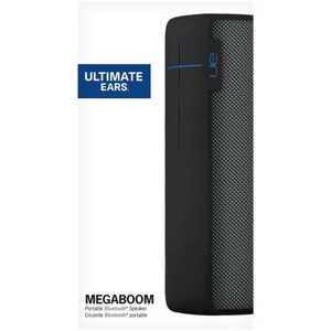 Ultimate Ears MEGABOOM Portable Bluetooth Smart Speaker - Alexa, Siri Supported - Panther - 65 Hz to 20 kHz - 360° Circle 