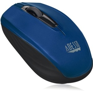 Adesso iMouse S50L - 2.4GHz Wireless Mini Mouse - Optical - Wireless - Radio Frequency - 2.40 GHz - Blue - USB - 1200 dpi 