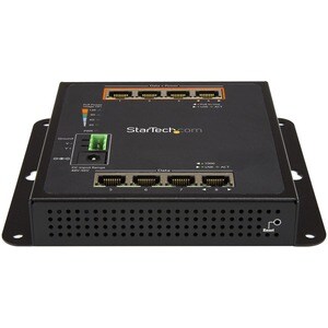 StarTech.com Industrial 8 Port Gigabit PoE Switch, 4 x PoE+ 30W, Power Over Ethernet GbE Layer/L2 Managed Network Switch -