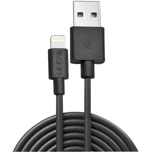 LINDY 50 cm Lightning/USB Data Transfer Cable for iPod, iPhone, iPad, Charger, Computer - First End: 1 x USB Type A - Male
