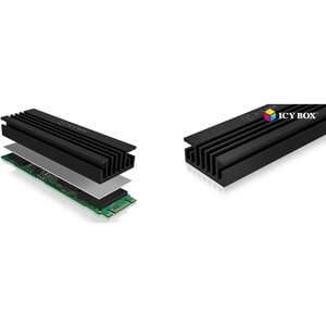 ICY BOX IB-M2HS-70 1 Heatsink - Solid State Drive - Aluminium