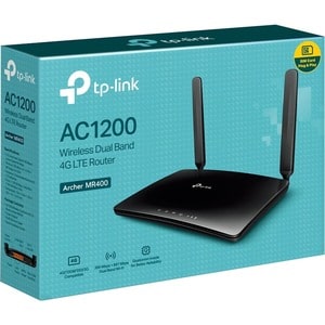 TP-Link Archer MR400 Wi-Fi 5 IEEE 802.11ac 1 SIM Cellular Wireless Router - 4G - LTE 800, LTE 900, LTE 1800, LTE 2100, LTE