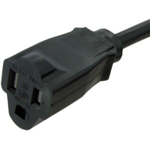 StarTech.com Cable de 1.8m de Extensión de Alimentación de Servicio Pesado, Cable Prolongador NEMA 5-15R a NEMA 5-15P, 15A
