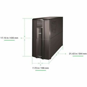 APC Smart-UPS, Line Interactive, 3kVA, Tower, 120V, 8 NEMA 5-15R+2 NEMA 5-20R outlets, SmartConnect Port+SmartSlot, AVR, L