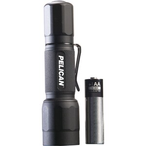 Pelican 2350 Tactical Flashlight - LED - 178 lm Lumen - 1 x AA - Alkaline - Battery - Anodized Aluminum, Ethylene Propylen