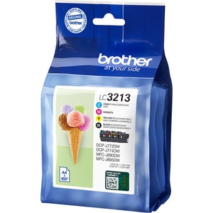 Brother LC3213VALDR Tintenstrahl Tintenpatrone - Schwarz, Gelb, Magenta, Cyan - Original - Mehrfachpack - 4 / Pack - Tinte