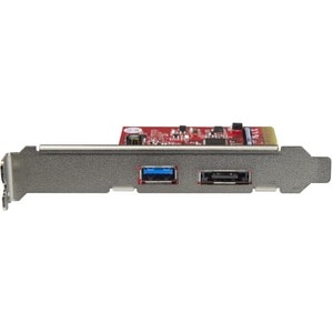 StarTech.com 2 Port USB 3.1 (10Gbps) + eSATA PCI Express Card - 1x USB-A + 1x eSATA - USB3.1 PCIe Card eSATA Card - USB3.1