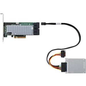 HighPoint SFF-8643 to U.2 SFF-8639 connector with 15-pin SATA Power Connector - 1.64 ft Mini-SAS HD/SATA Data Transfer Cab