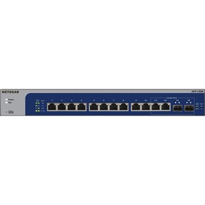 Netgear 12 Ports Manageable Ethernet Switch - 2 Layer Supported - Twisted Pair - Rack-mountable, Desktop