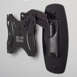 Chief Thinstall Swing Arm Metal Stud Wall Plate - Black - 50 lb Load Capacity