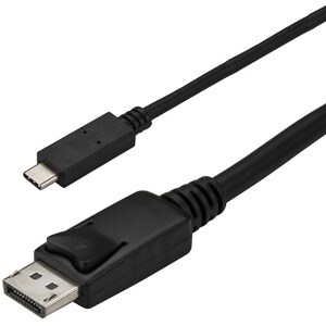 StarTech.com Cavo USB-C a DisplayPort da 3m - 4k 60hz - Nero - Compatibile TB3 - Cable for Chromebook, Proiettore, Monitor
