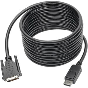 Tripp Lite by Eaton DisplayPort to DVI Adapter Cable (DP with Latches to DVI-D Single Link M/M) 15 ft. (4.6 m) - DisplayPo
