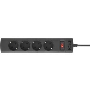 Schneider Electric Power Strip - IEC 60320 C14 - 4 x Schuko CEE 7/3 - 1.50 m Cord - 10 A Current - 230 V AC Voltage - 2.50