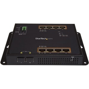 StarTech.com 8-Port PoE+ Gigabit Ethernet Switch plus 2 SFP Connections - 8 Ports - Manageable - Gigabit Ethernet - 10/100