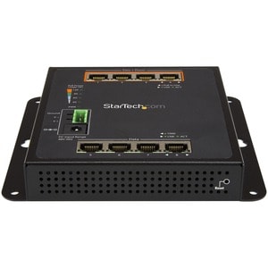 StarTech.com 8-Port (4 PoE+) Gigabit Ethernet Switch - Managed - Wall Mount with Front Access - 8 Ports - Manageable - Gig