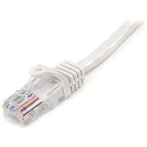 StarTech.com 3 m White Cat5e Snagless RJ45 UTP Patch Cable - 3m Patch Cord - 3 m Category 5e Network Cable for Network Dev