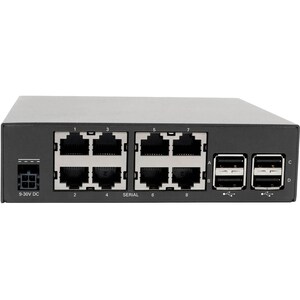 Tripp Lite by Eaton B093-008-2E4U-V Device Server - Twisted Pair - 2 x Network (RJ-45) - 4 x USB - 8 x Serial Port - 1000B