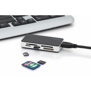 Digitus DA-70330-1 Kartenleser - USB 3.0 - Extern - 1 - SD, SDHC, miniSD, Memory Stick, Memory Stick Micro (M2), CompactFl