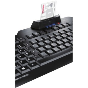 CHERRY KC 1000 SC Tastatur - Kabel Konnektivität - USB Schnittstelle - Spanisch - Schwarz - LPK Keyswitch - 105 Taste(n) -