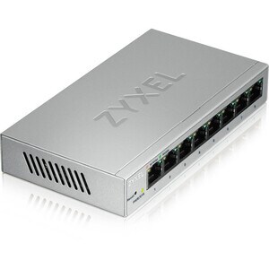 ZYXEL GS1200 GS1200-8 8 Ports Manageable Ethernet Switch - Gigabit Ethernet - 10/100/1000Base-T - 2 Layer Supported - Twis