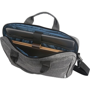 Lenovo T210 Carrying Case for 39.6 cm (15.6") Notebook, Book - Grey - Water Resistant - Polyester Body - Handle, Luggage S