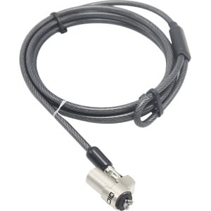 Câble de verrouillage Dicota Pour Ordinateur Portable, Projecteur, Moniteur, Imprimante - 2 m Câble - Fermeture à clé - No