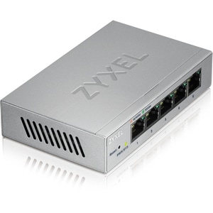 ZYXEL GS1200 GS1200-5 5 Ports Manageable Ethernet Switch - 2 Layer Supported - Twisted Pair - Desktop - 5 Year Limited War