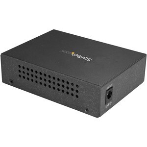 StarTech.com Single Mode SC Fiber Ethernet Media Converter - 1000BASE-LX Gigabit Fiber Optic to Copper Bridge - 10/100/100