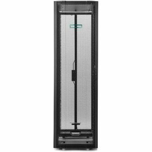 HPE 42U Floor Standing Enclosed Cabinet Rack Cabinet for Server, PDU - 1075 mm Rack Width x 1075 mm Rack Depth - Black - 1