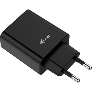 USB POWER CHARGER 2 PORT 2.4A BLACK EU ONLY