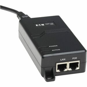 Eaton Tripp Lite Series Gigabit PoE+ Midspan Active Injector - IEEE 802.3at/802.3af, 30W, 1 Port - 120 V AC, 230 V AC Inpu