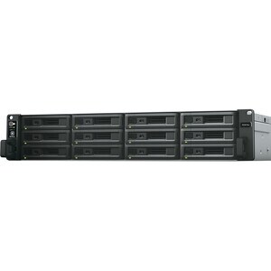 Synology RackStation RS3618XS 12 x Total Bays SAN/NAS Storage System - Intel Xeon D-1521 Quad-core (4 Core) 2.40 GHz - 8 G