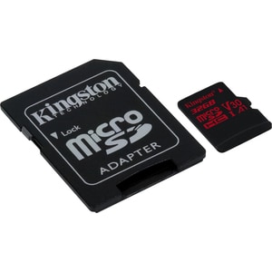 Kingston Canvas React 32 GB Class 10/UHS-I (U3) microSDHC - 1 - 100 MB/s Read - 70 MB/s Write