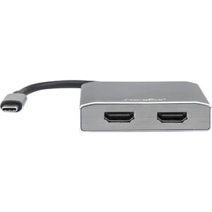 Rocstor Premium USB-C to Dual HDMI Multi Monitor Adapter - 4K 30Hz - USB Type- C 2-Port MST Hub - for Mac and Windows - 4K