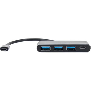 Rocstor Premium USB C Hub - 4 Port USB-C to USB-A (3x) and USB-C (1x) - Bus Powered USB Hub - USB Type-C Hub - Port Expand