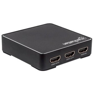Manhattan Video Splitter HDMI, 1 in:2 out - 4096 x 2160 - 300MHz Ancho de banda de vídeo máximo - 1 x Entrada HDMI - 2 x S