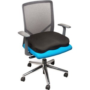 Kensington Ergonomic Memory Foam Seat Cushion - Foam - Ergonomic Design, Slip Resistant Base, Durable, Removable Cover, Ad