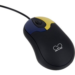 Ablenet Tiny Mouse with 2 Buttons and Scroll Wheel, Wired. Half the size of a standard mouse - Optical - Black - USB - 800