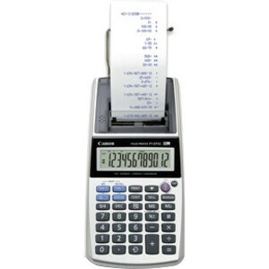 Canon P1-DTSC Printing Calculator - Ink Roller - Purple Print - 2 lps - Low Battery Indicator, Durable, Non-slip Rubber Pa