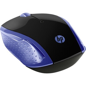 HP 200 Mouse - Radio Frequency - USB - Optical - 3 Button(s) - Navy Blue - Wireless - 1000 dpi - Symmetrical