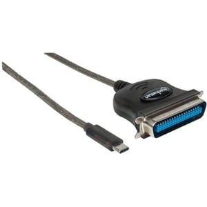 Manhattan 152525 1m Paralelo/USB Cable de transferencia de datos - Cable for Dispositivo periférico, Impresora, Portátil -