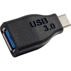 C2G USB 3.0 (USB 3.1 Gen 1) USB-C® to USB-A Adapter Converter M/F - Black - 1x USB 3.0 Type A - Female - 1x USB 3.0 Type C