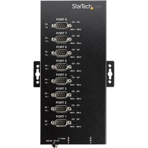 StarTech.com 8 Port Industrial USB to RS-232/422/485 Serial Adapter - 15 kV ESD Protection - USB to Serial Adapter - USB -