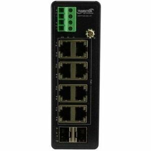 Unmanaged Hardened Gigabit Ethernet PoE+ Switch 8 10/100/1000Base-T Ports + 2 100/1000Base-X SFP Slots - Hardened Unmanage